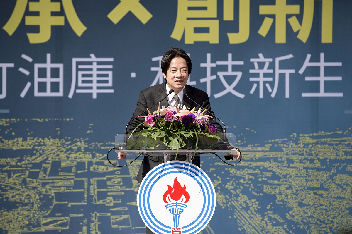 賴清德院長出席新竹油庫廢庫記者會，對於「竹科X」計畫表示支持。 圖：新竹市政府／提供