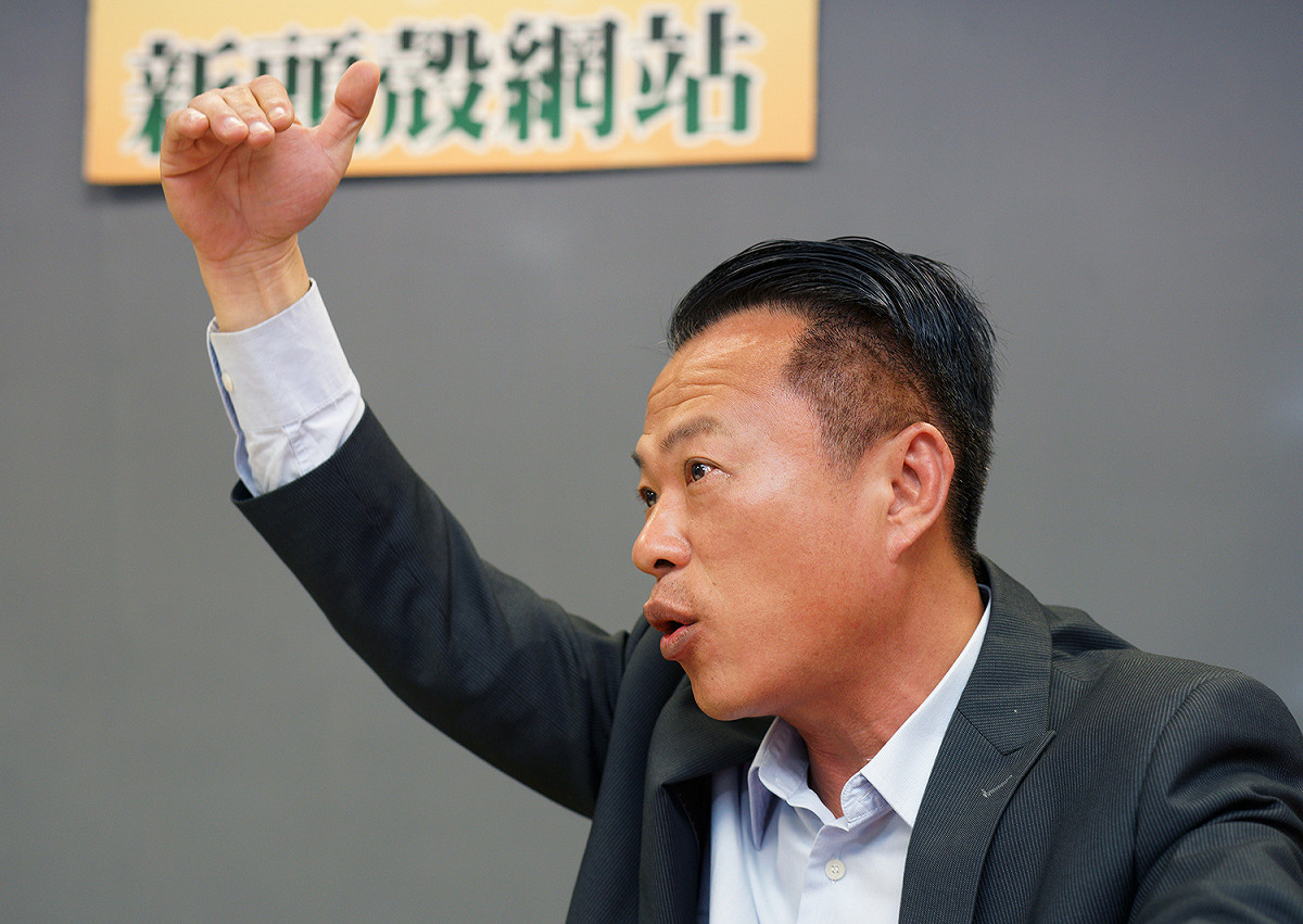 新頭殼專訪翁章梁。 圖：張良一/攝