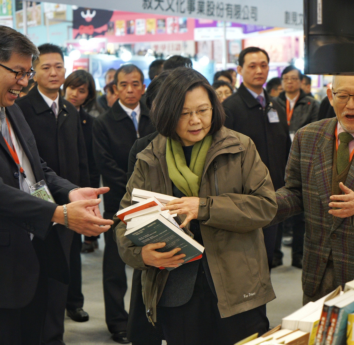 蔡英文總統參觀台北國際書展。 圖：張良一/攝