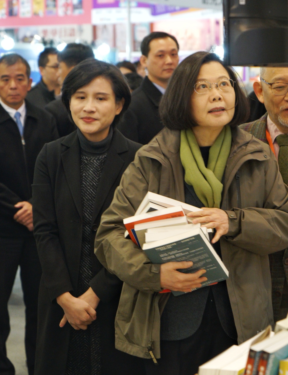 蔡英文總統參觀台北國際書展。 圖：張良一/攝