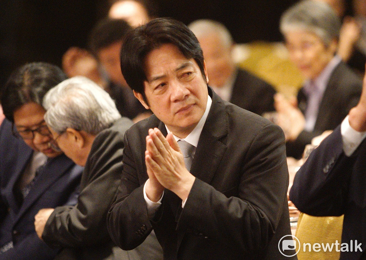行政院長賴清德參加工總新、卸任理事長交接典禮。 圖：張良一/攝
