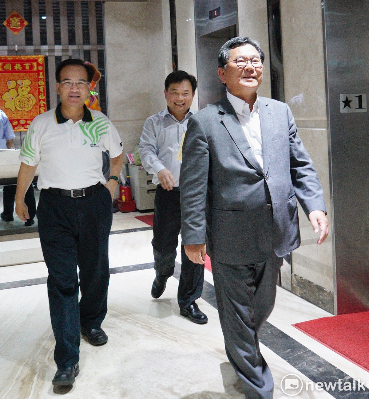 民進黨選對會召集人陳明文（圖）等人徵詢有意參選台北市長的前台南縣長蘇煥智。 圖：張良一/攝