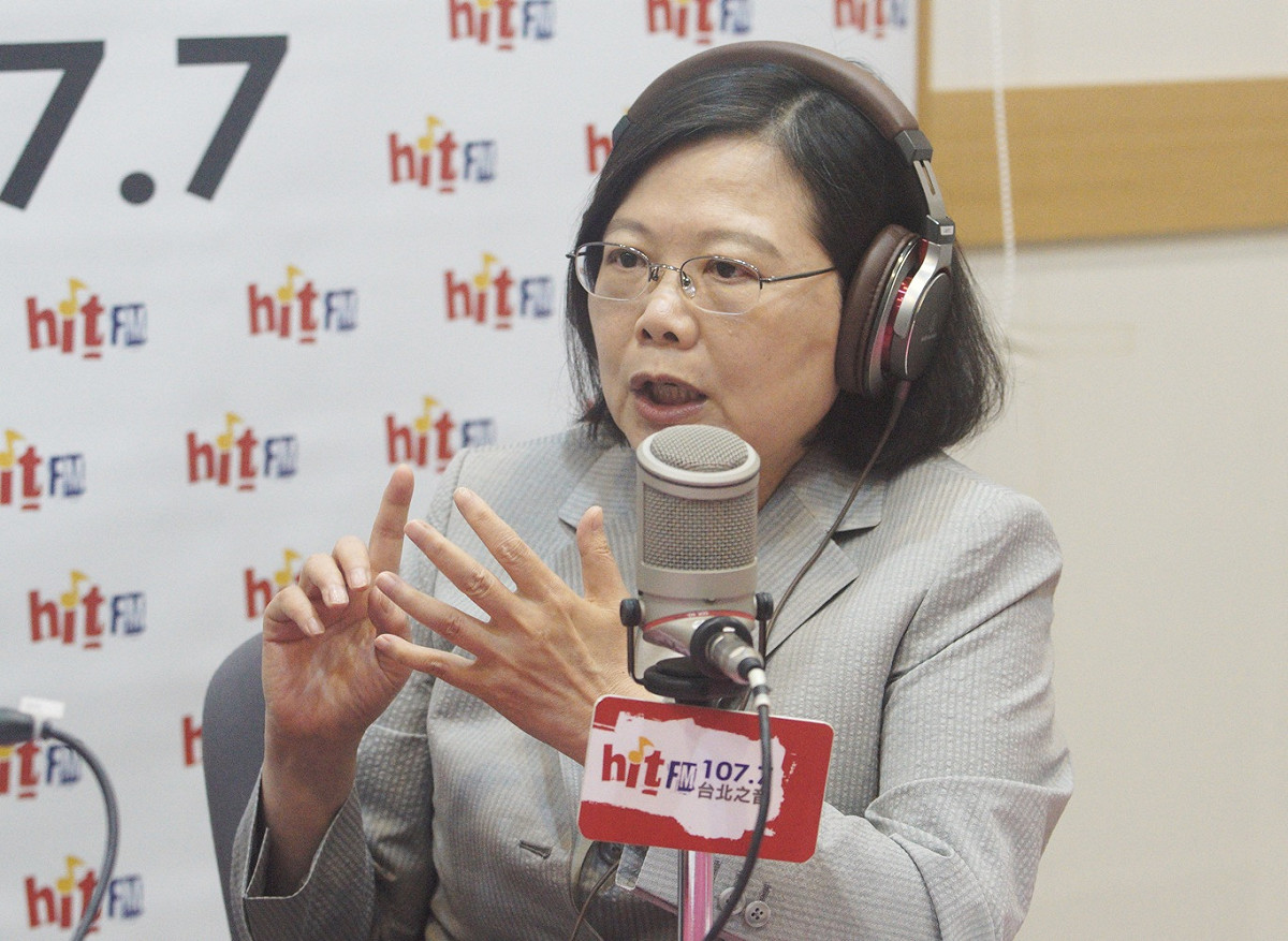 蔡英文總統接受蔻蔻早餐專訪。 圖：張良一/攝