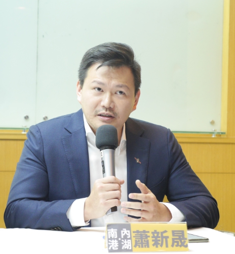 前時代力量決策委員蕭新晟。 圖：聶良恩／攝