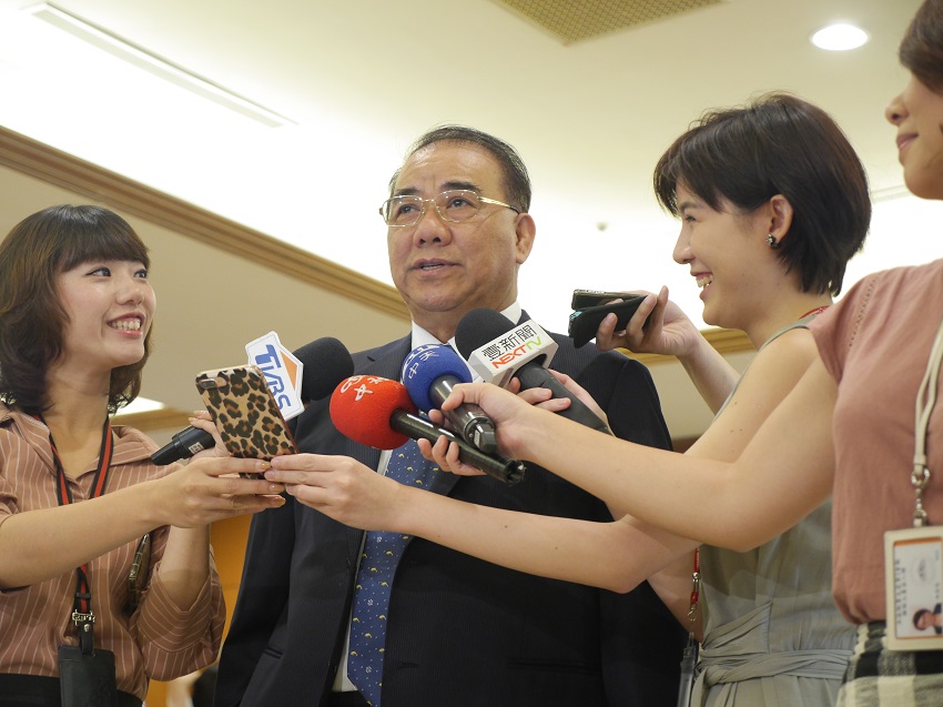 國民黨副主席兼秘書長曾永權今於國民黨部張貼公告，宣布將於7月28日通過國民黨總統候選人名單。資料照片。 圖：聶良恩／攝