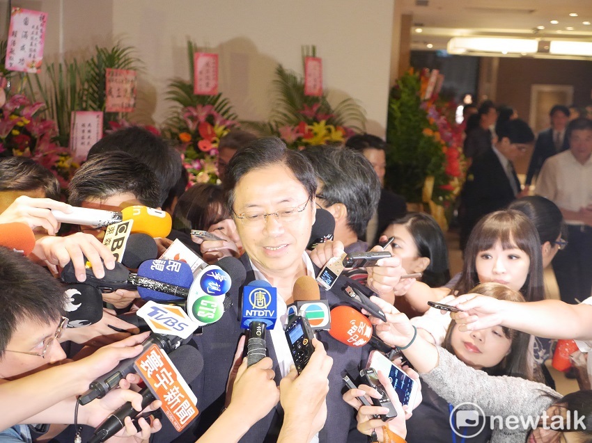 前行政院長張善政宣布將出馬競選2020總統大位。 圖：聶良恩／攝(資料照片)
