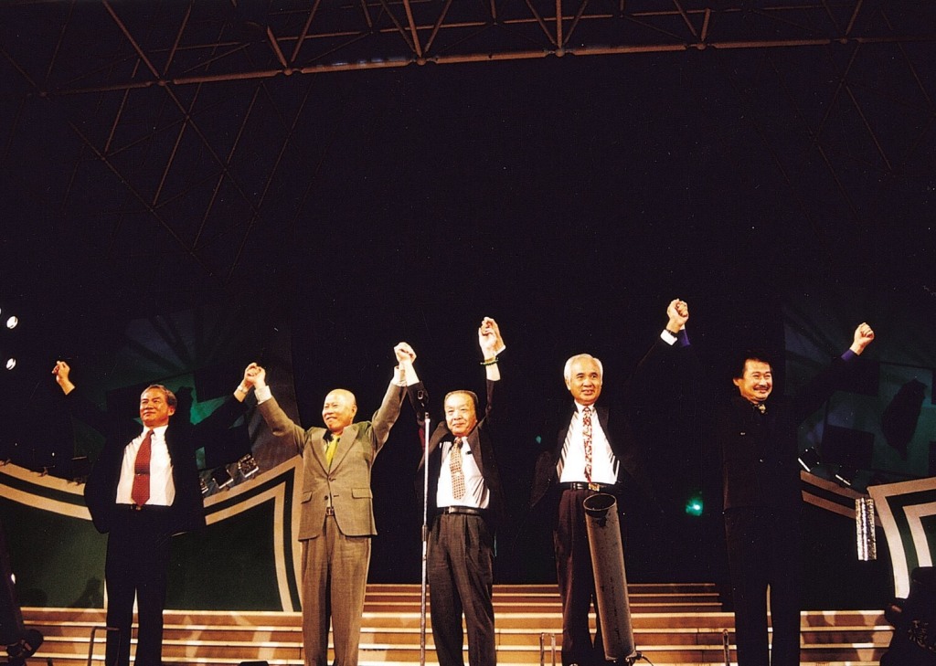 一九七零年代，台灣民主運動「五人小組」。 圖：邱萬興提供
