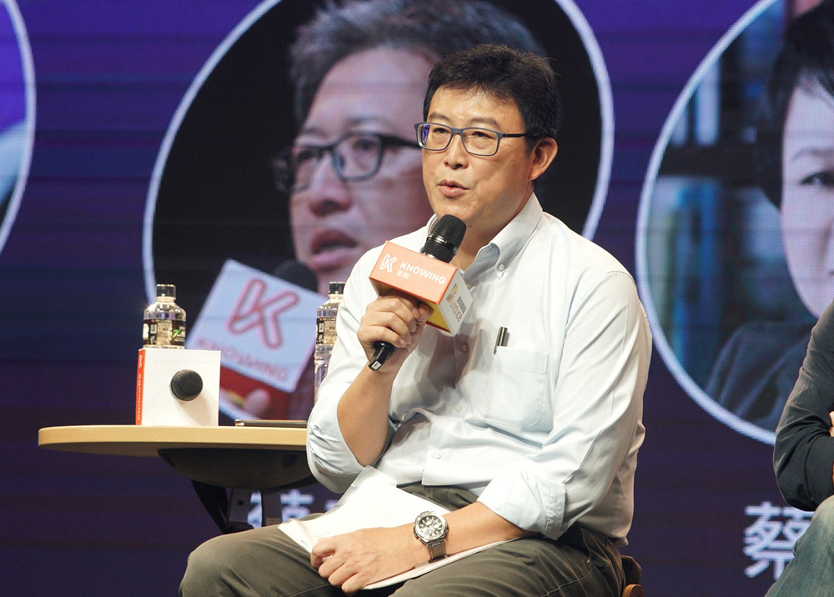 民進黨台北市長參選人姚文智出席5G到未來論壇。 圖：張良一/攝