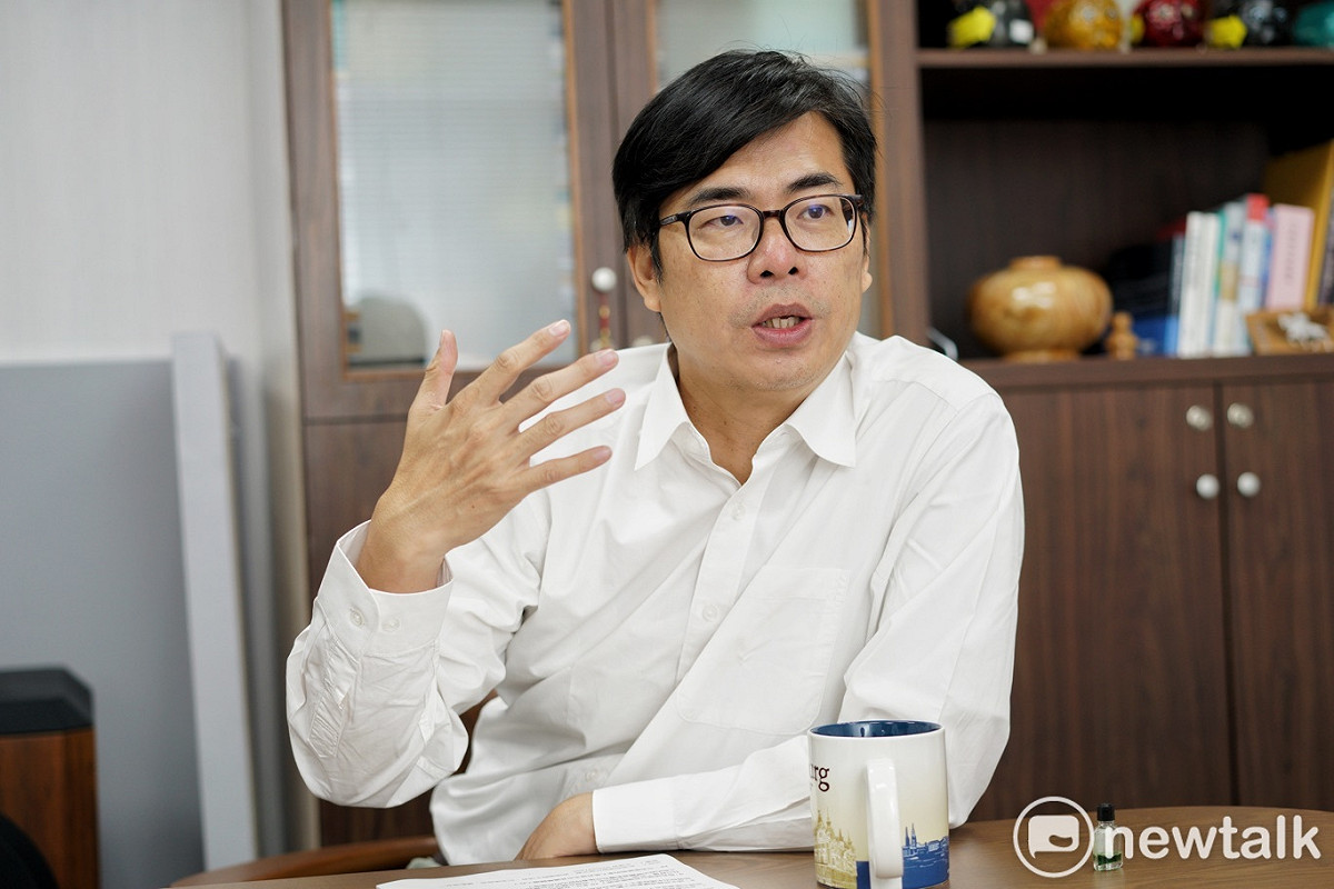 陳其邁說，民進黨對兩岸政策有非常清楚策略，中央、地方是夥伴關係本來就必須有一致性的做法。 圖：張良一/攝