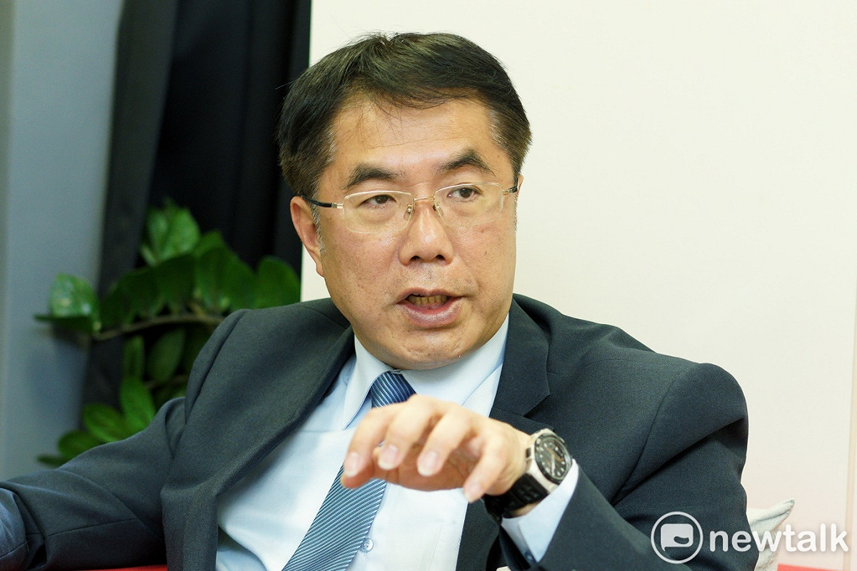 民進黨台南市長參選人黃偉哲專訪。 圖：張良一/攝