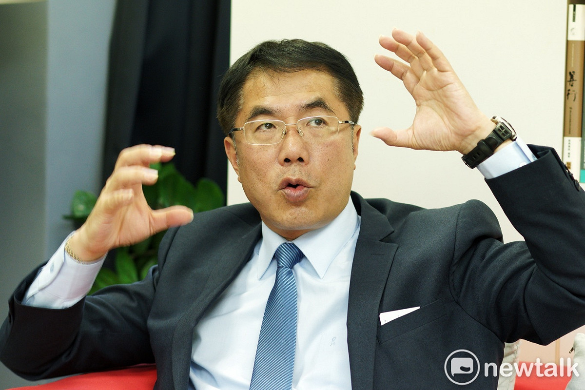 民進黨台南市長參選人黃偉哲專訪。 圖：張良一/攝