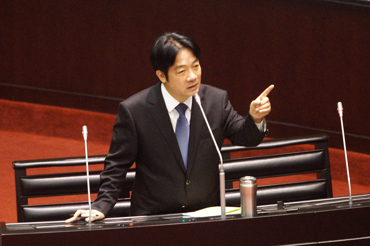 行政院長賴清德就823中南部水災之治水機制到立法院院會進行賴清德專案報告。 圖：張良一/攝