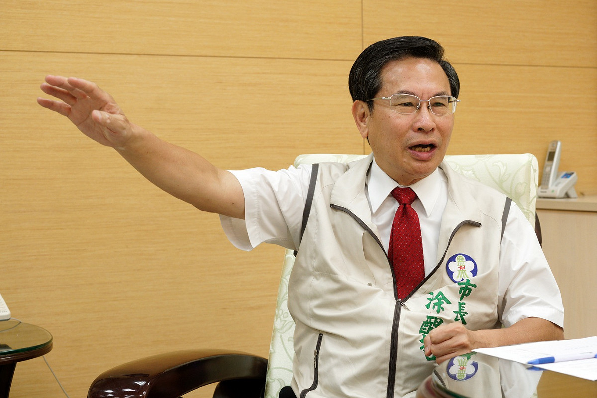 嘉義市長涂醒哲專訪。 圖：張良一/攝