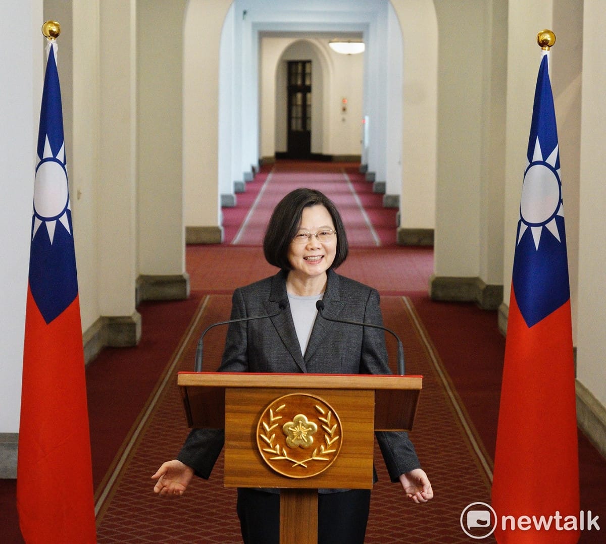 蔡英文總統今（22）日於總統府接見10多個環保團體。 圖：張良一/攝(資料畫面)