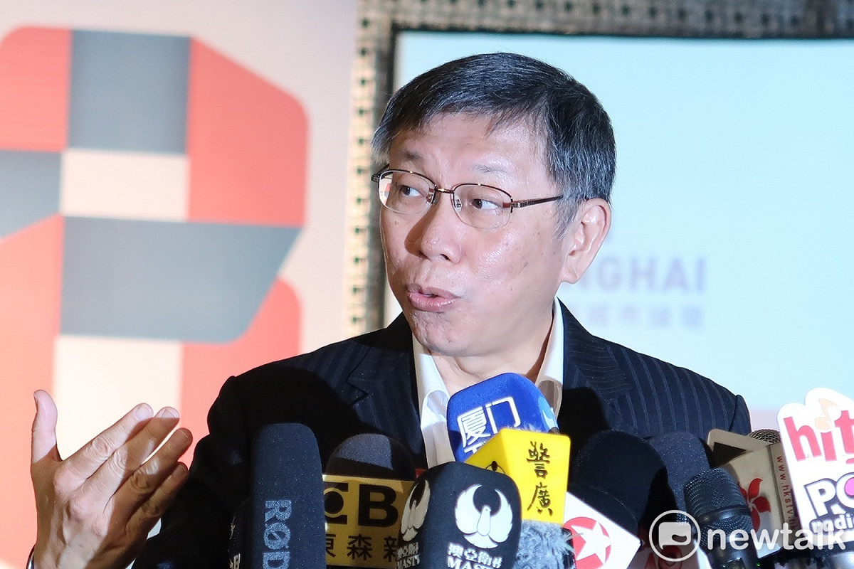 台北市長柯文哲20日接受媒體訪問。 圖：林朝億/攝