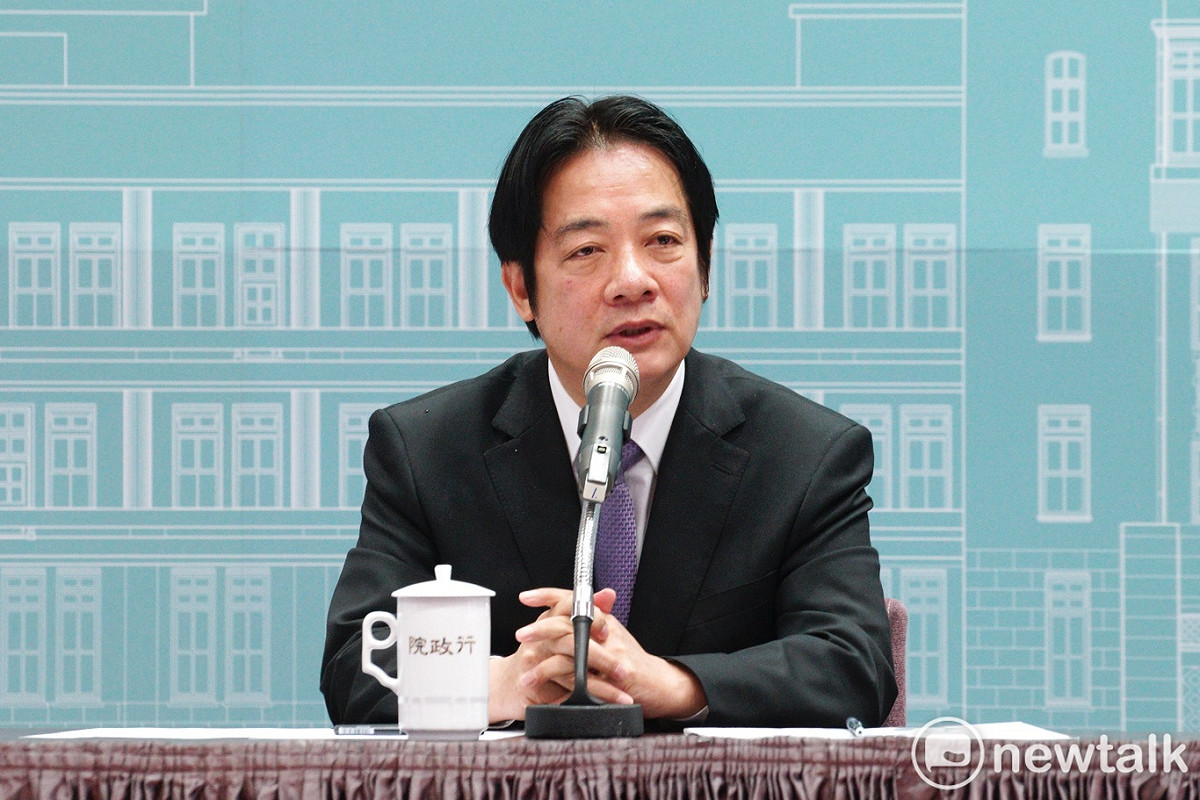 行政院長賴清德今（28）天舉行年終記者會。 圖：張良一/攝