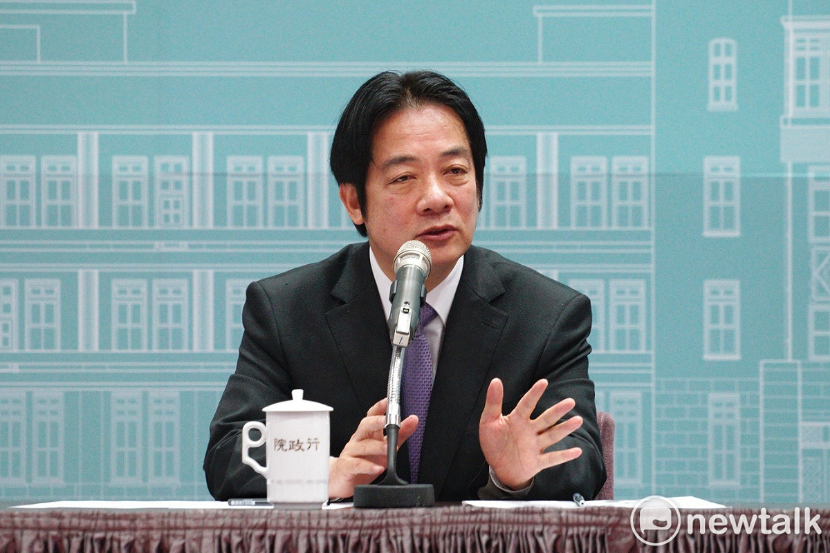 行政院長賴清德今（28）天舉行年終記者會。 圖：張良一/攝