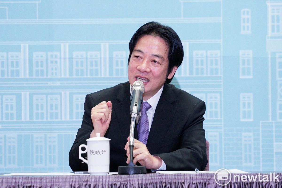 行政院長賴清德今（28）天舉行年終記者會。 圖：張良一/攝