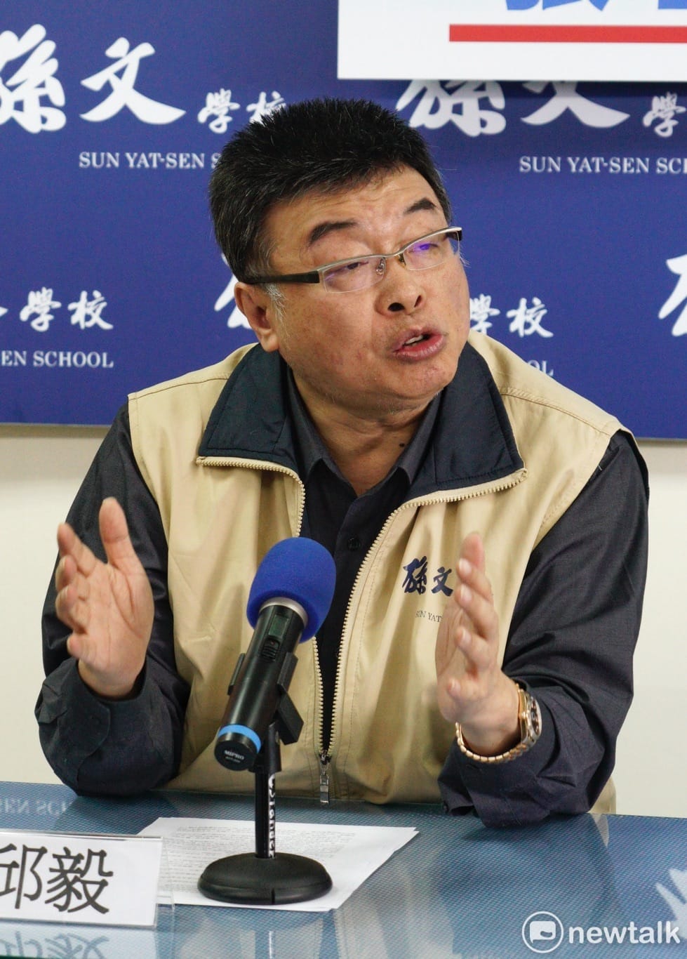 邱毅先前強調「統一事必須的、統一是必然的，台獨又是死路」。 圖：張良一 / 攝（資料照）