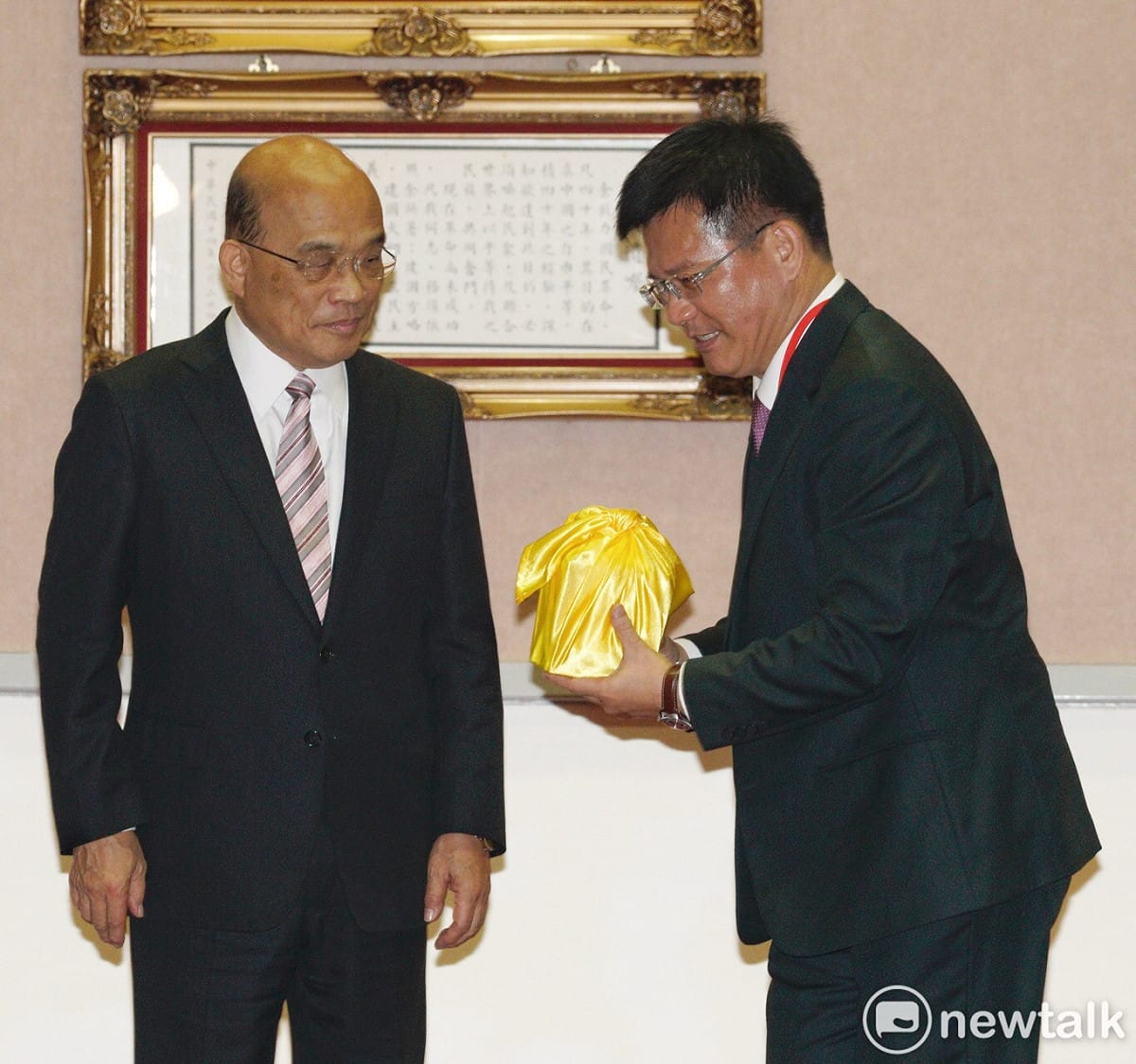 前台中市長林佳龍今（14）日接任交通部長。 圖：張良一／攝