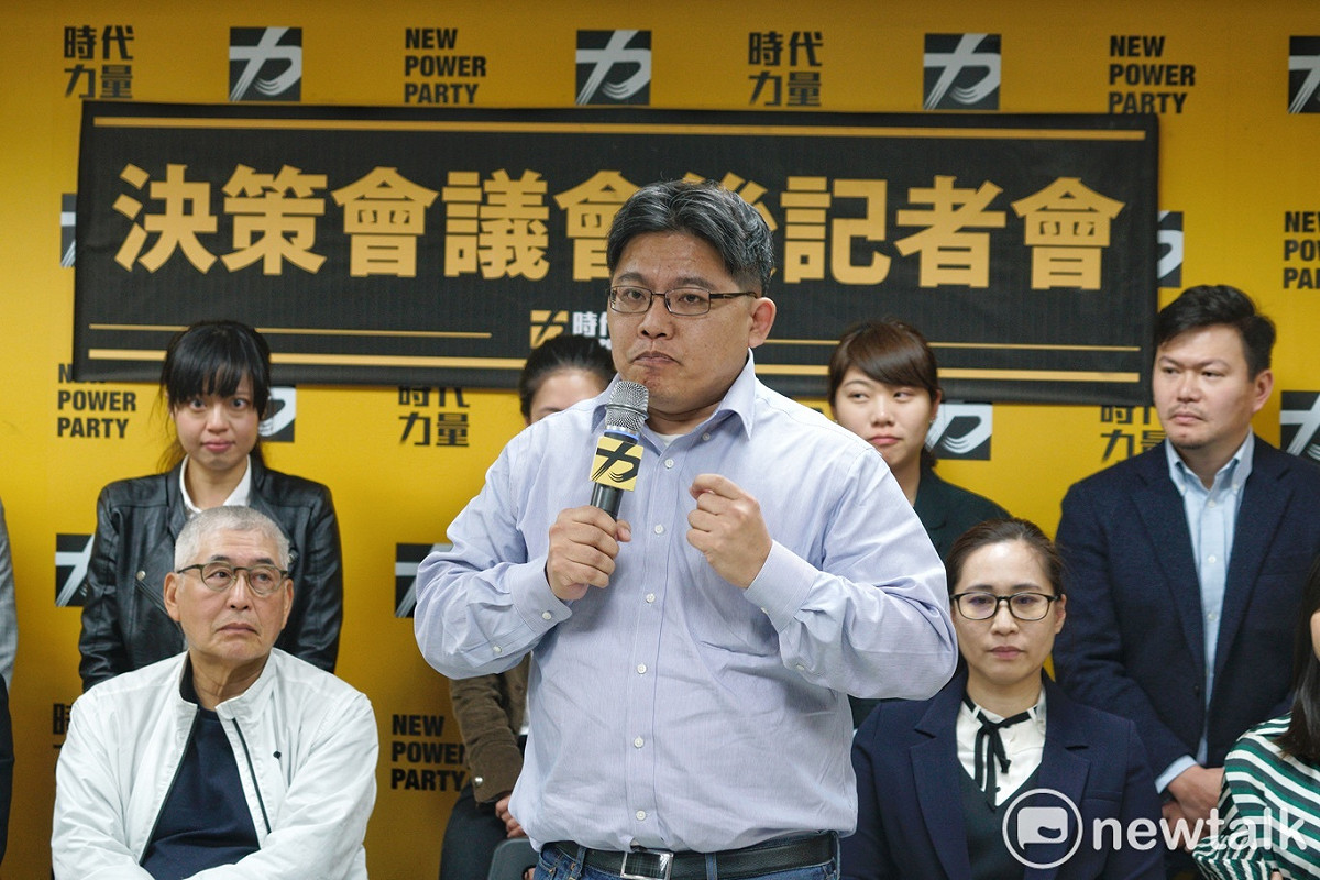 時代力量新任黨主席邱顯智。 圖：張良一/攝