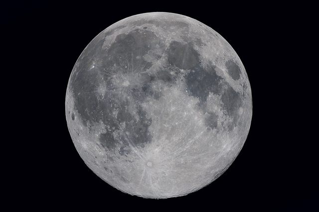 明（19）日元宵節晚上23時54分將可看到今年度的最大滿月。 圖：台北市天文館/提供