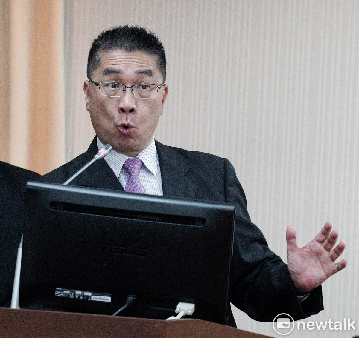 內政部長徐國勇在立院內政委員會備詢。 圖：張良一/攝