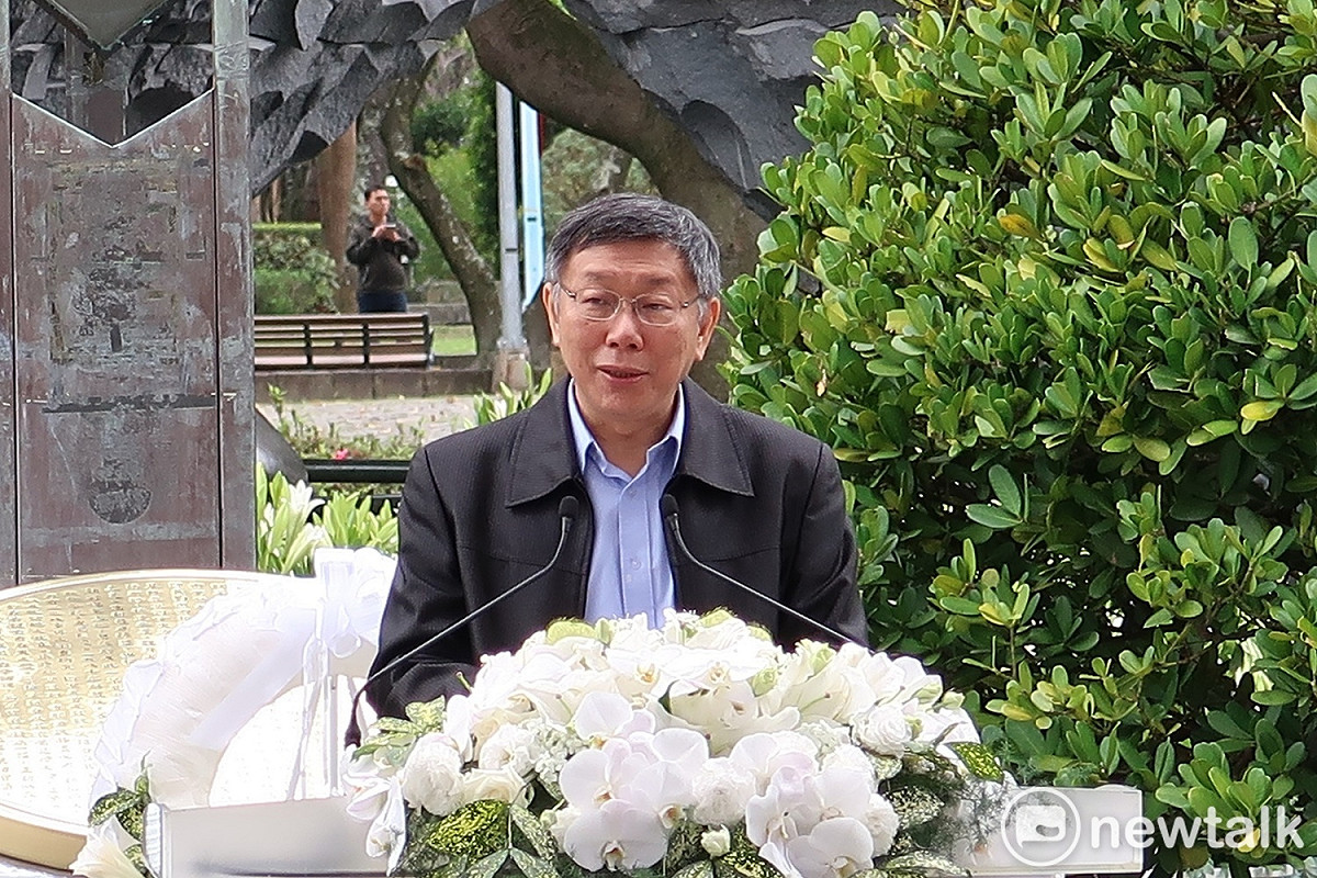 台北市長柯文哲28日出席228事件72週年中樞紀念儀式。 圖：林朝億/攝