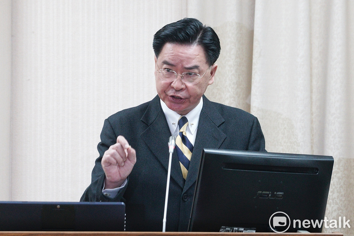 外交部長吳釗燮在立院外交及國防委員會備詢。 圖：張良一/攝（資料照片）