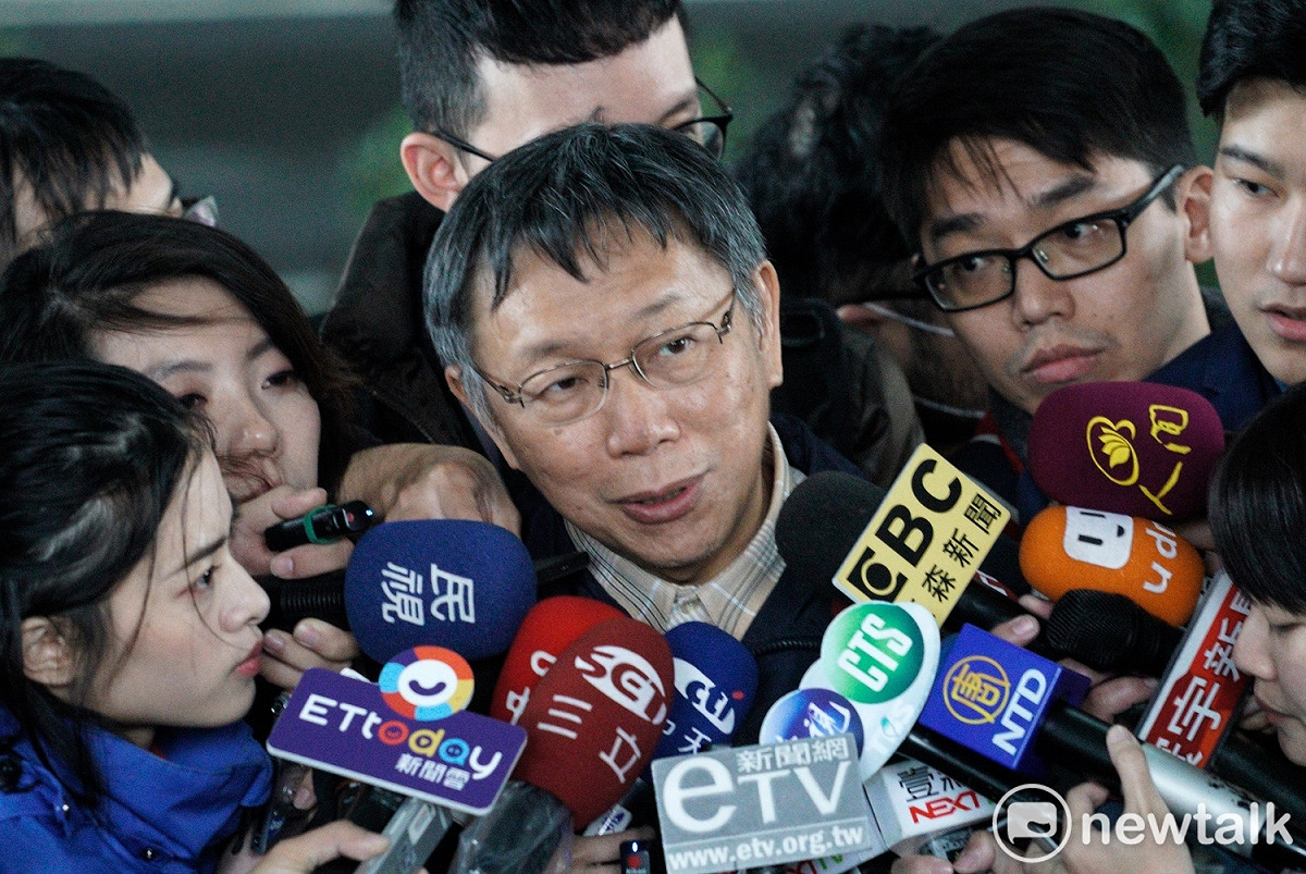 台北市長柯文哲受訪。 圖：張良一 / 攝
