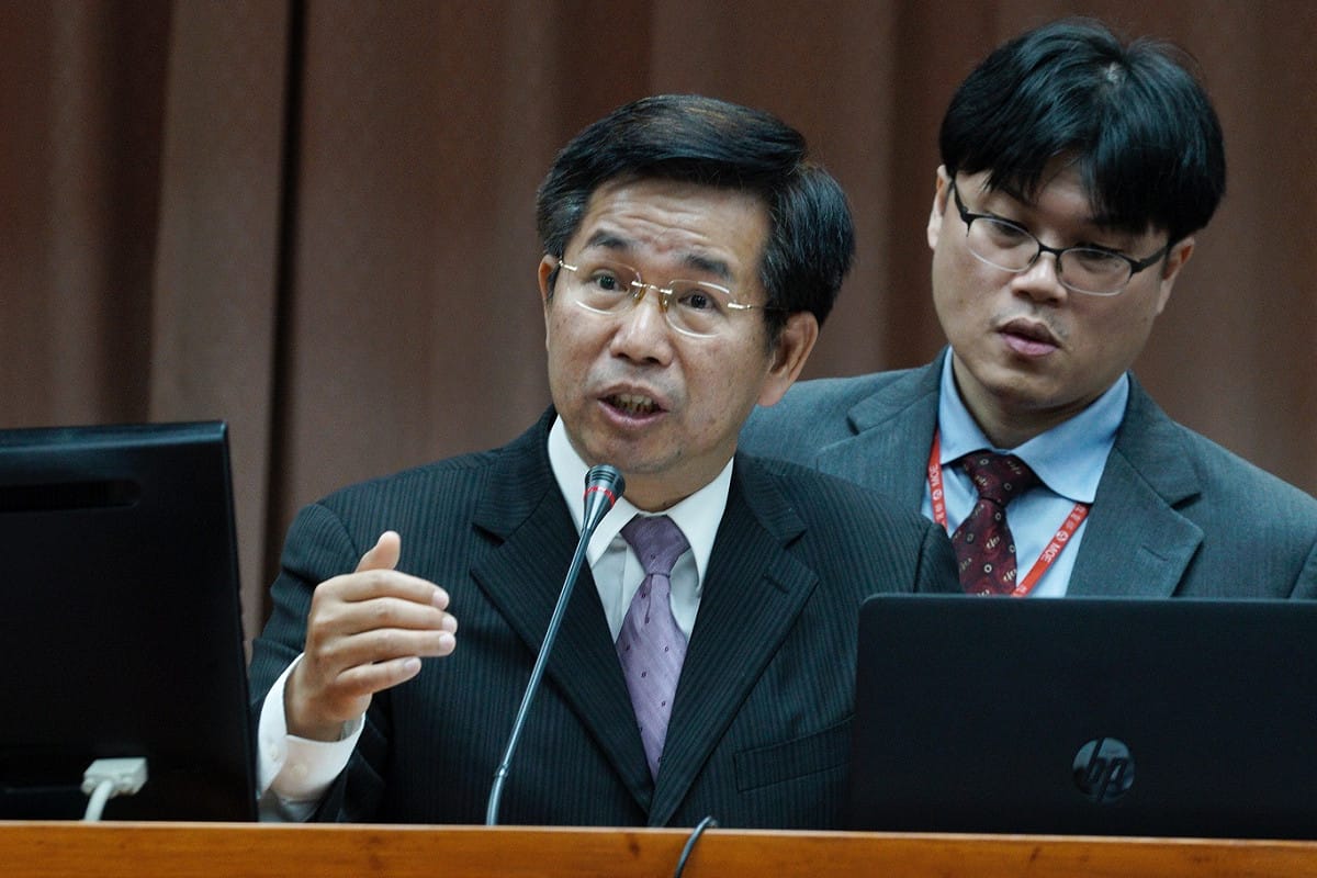 教育部長潘文忠在立院教育及文化委員會備詢。 圖：張良一/攝