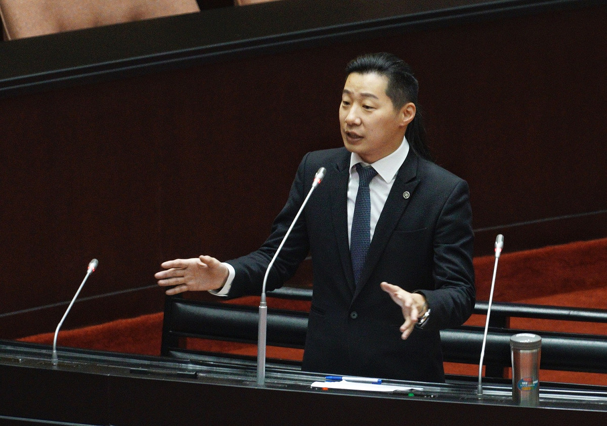 時代力量立委林昶佐。 圖：張良一/攝