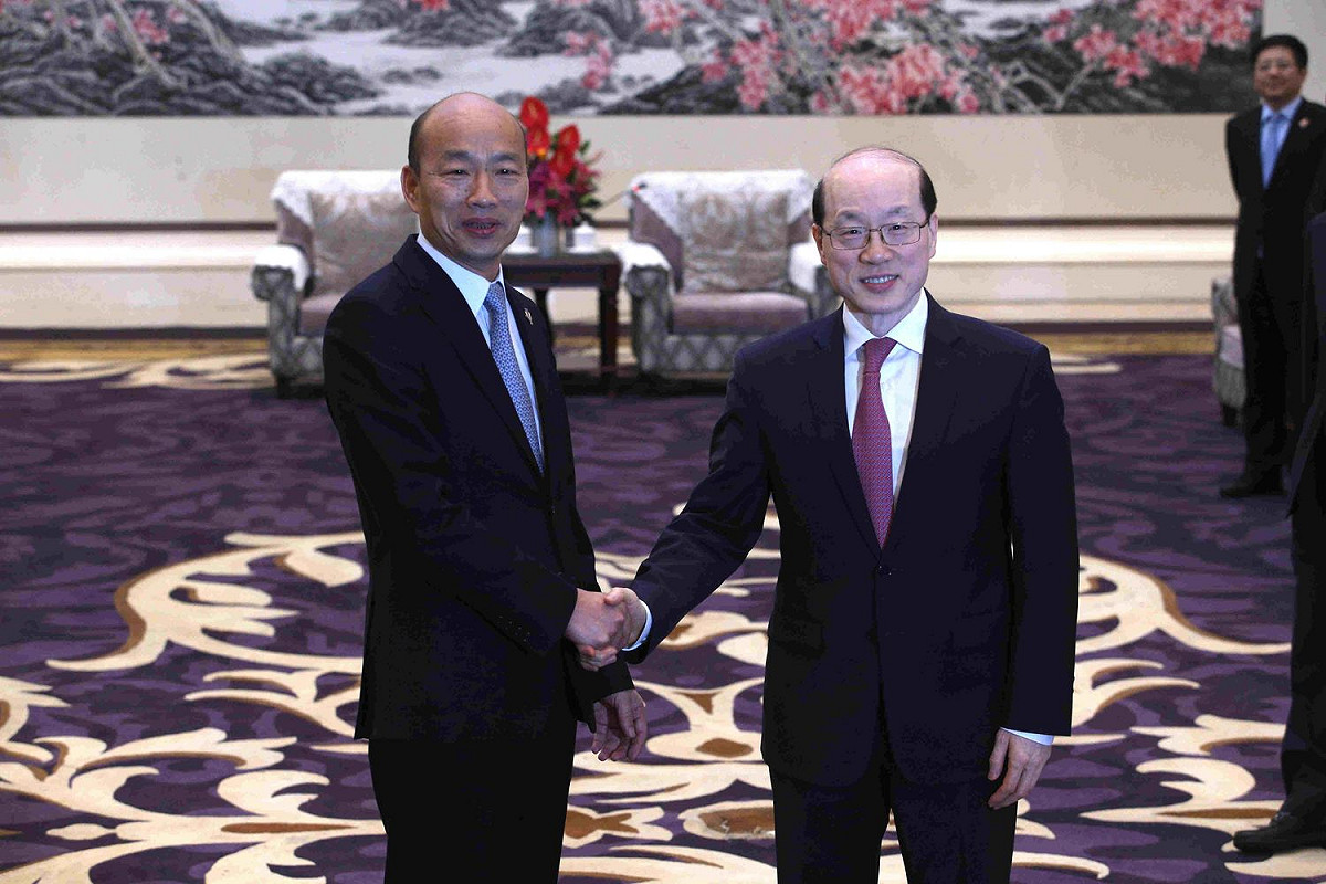 高雄市長韓國瑜今(25)日會見國台辦主任劉結一。 圖：高雄市政府提供