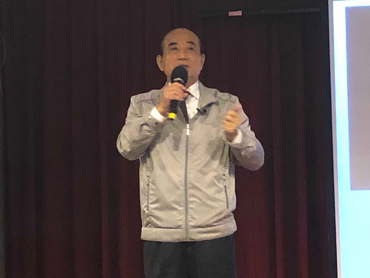 爭取國民黨內總統提名的前立法院長王金平上午到台北市立大學發表演講。 圖：趙婉淳 /攝