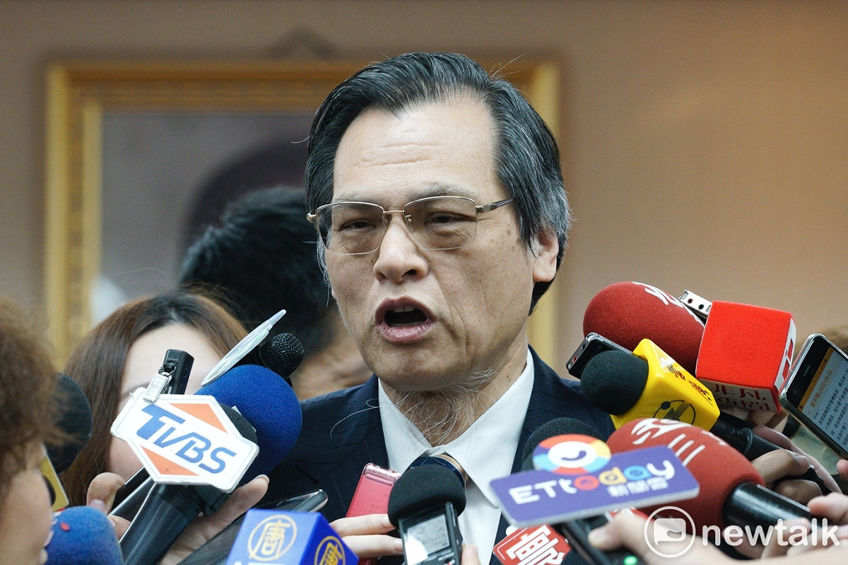 陸委會主委陳明通受訪。 圖：張良一/攝