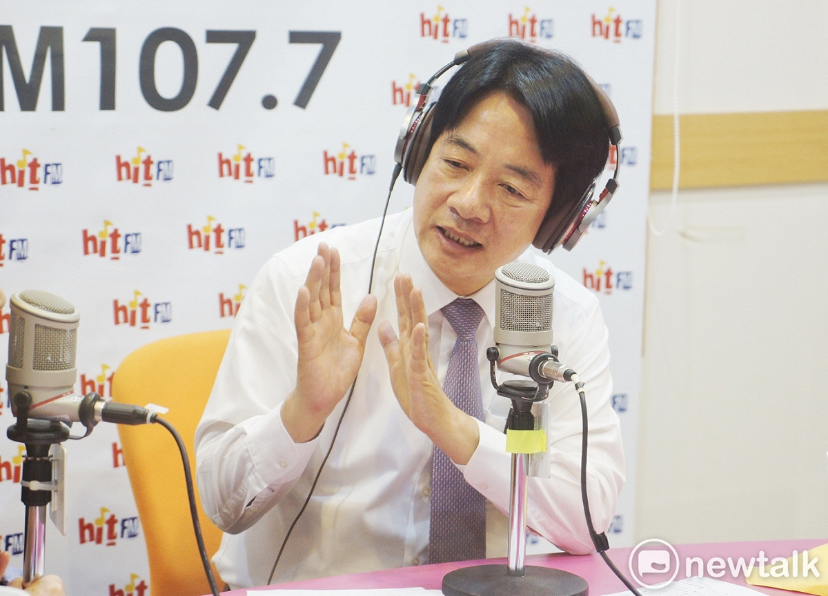 賴清德接受周玉蔻嗆新聞專訪。 圖：張良一/攝