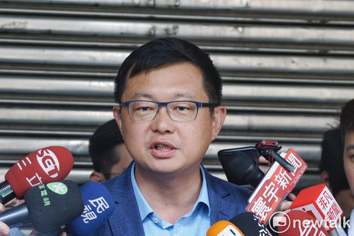 賴清德行動辦公室發言人李退之記者會。 圖：張良一/攝(資料照片)