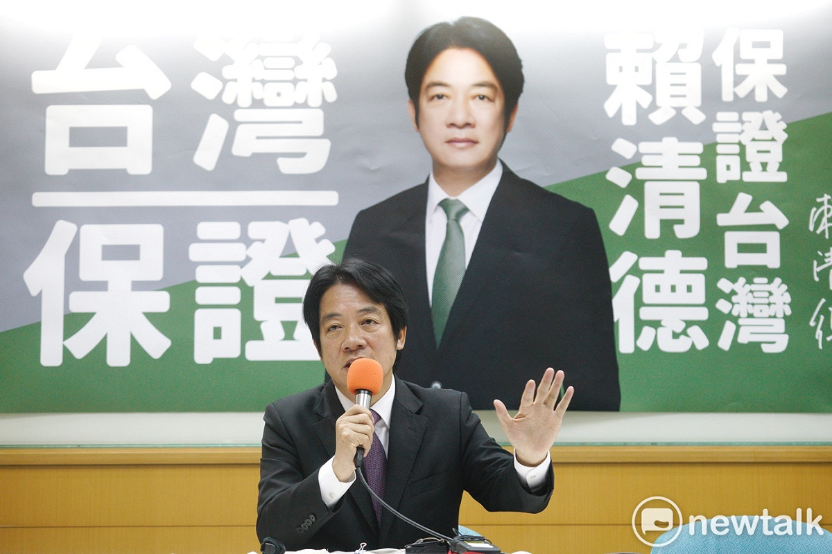 前行政院長賴清德今日召開「賴清德守護台灣」記者會。 圖：張良一 / 攝