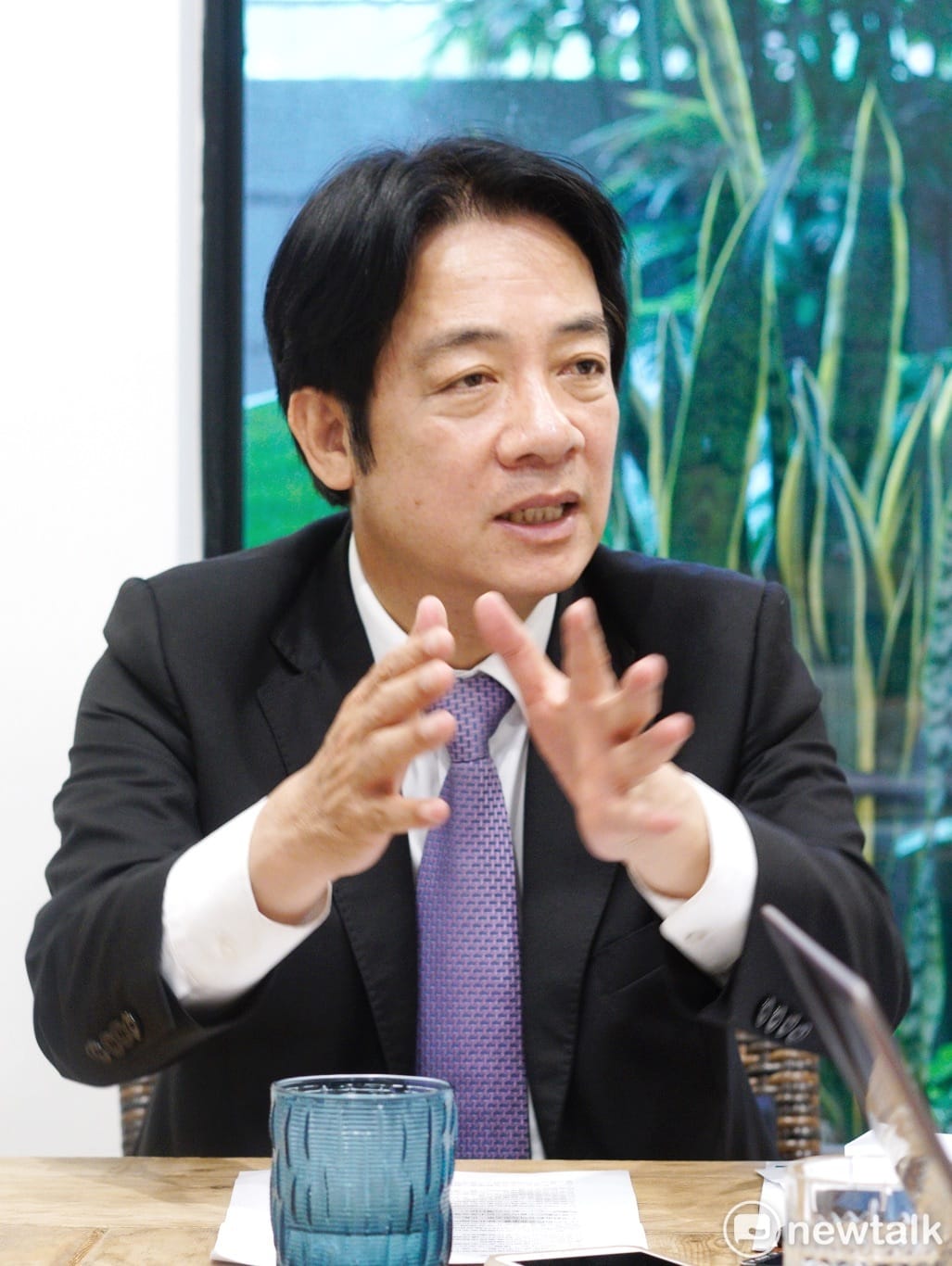 賴清德：我來自貧苦家庭，不但沒有咬金湯匙、銀湯匙、銅湯匙，連鐵湯匙都沒有。怎會是金孫。 圖：張良一/攝