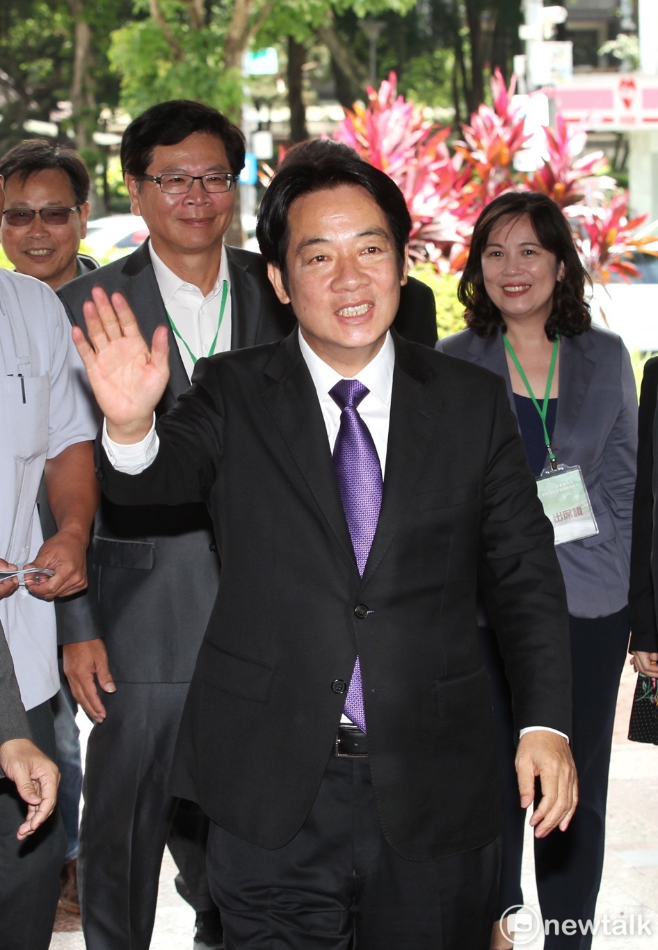 賴清德參加民進黨總統初選電視政見發表會。 圖：張良一/攝