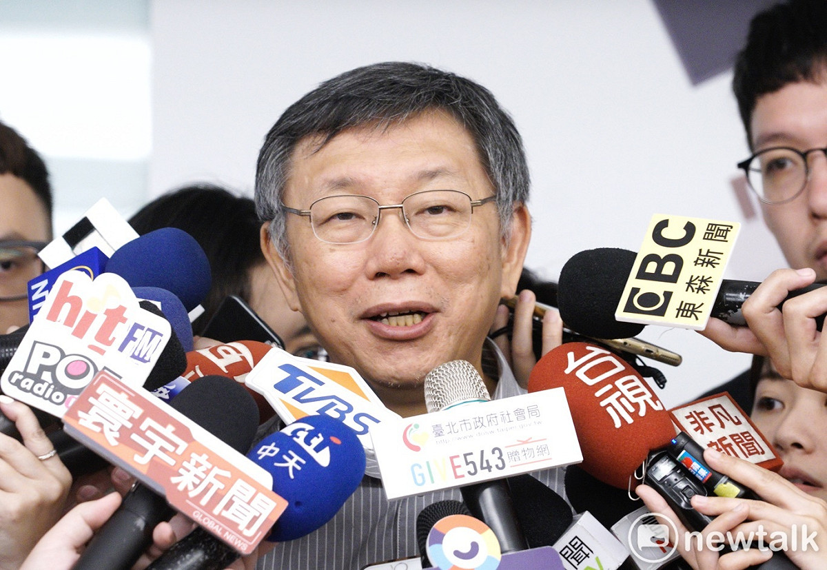 台北市長柯文哲受訪。 圖：新頭殼資料照（張良一 / 攝）