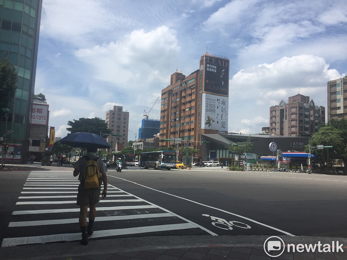 今（20）日各地大致為穩定炎熱的天氣，高溫約攝氏33至36度。 圖：閻芝霖/攝