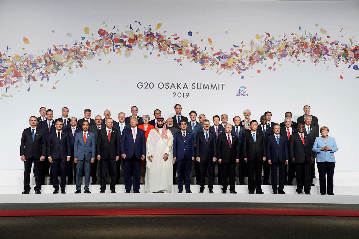 Ｇ20峰會在日本大阪舉辦，與會的各國領袖齊聚一堂。 圖：達志影像/路透社