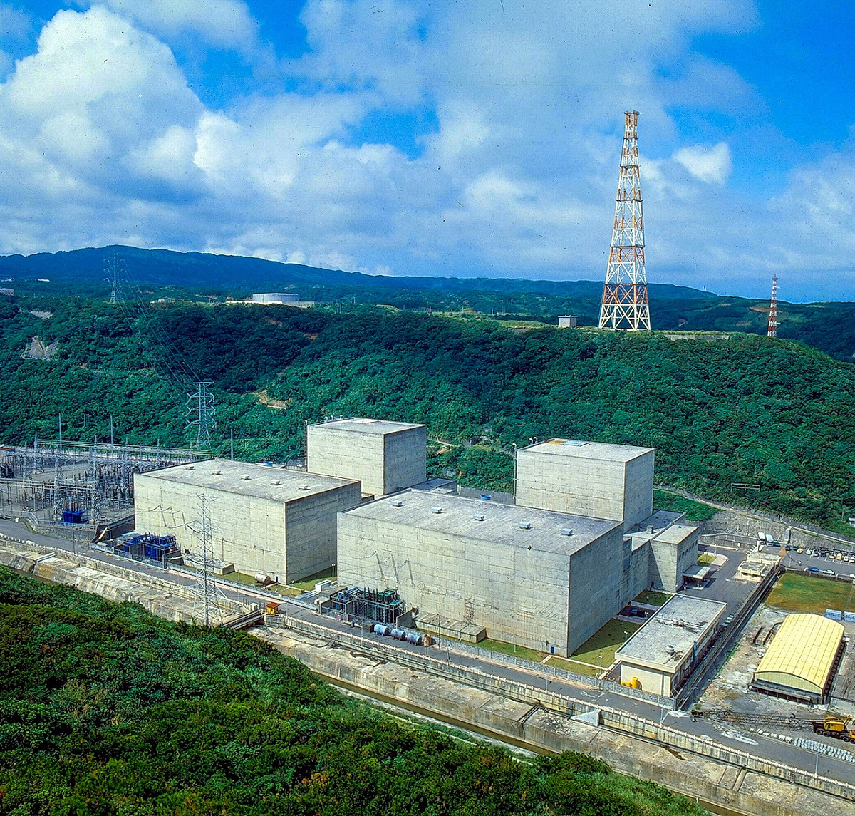 核一廠正式邁入除役階段(圖為核一廠) 圖：台灣電力公司／提供