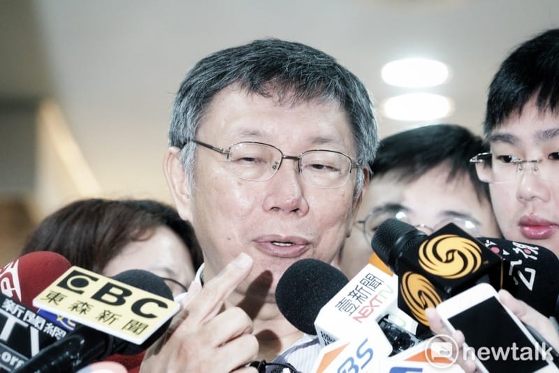 台北市長柯文哲受訪。 圖：張良一 / 攝