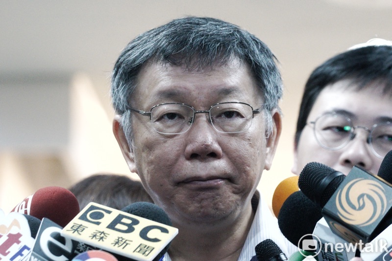 台北市長柯文哲受訪。 圖：張良一 / 攝