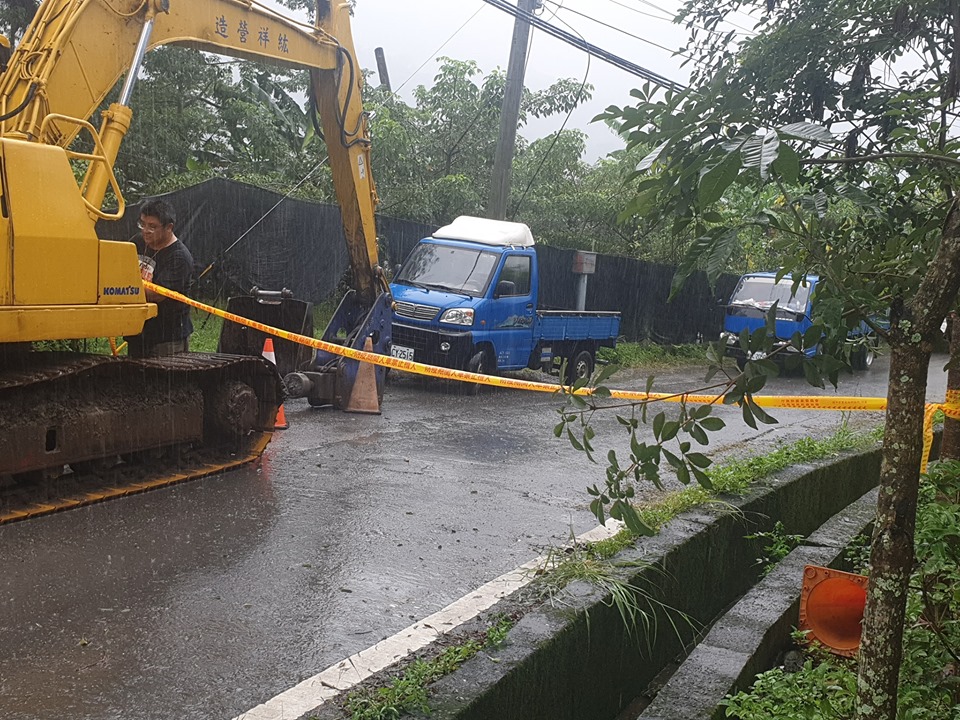 今西南風偏強雨勢及驟，水利署將高雄市那瑪夏區列為一級警戒 圖：高雄市桃源區公所/提供