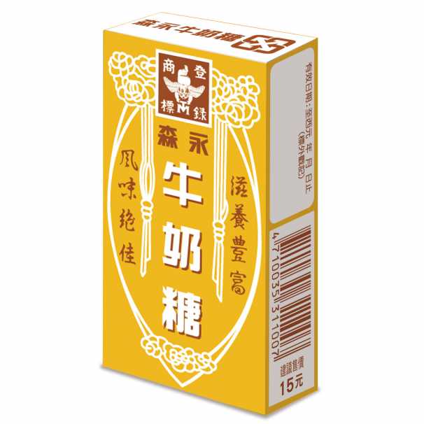 經北市衛生局調查，證實森永牛奶糖有添加奶類成分，已將稽查結果改為合格。 圖：取自台灣森永製菓股份有限公司官網