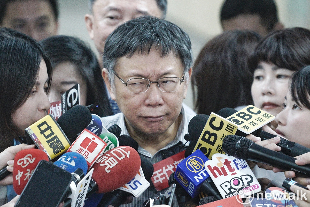 台北市長柯文哲受訪。 圖：張良一 / 攝（資料照片）