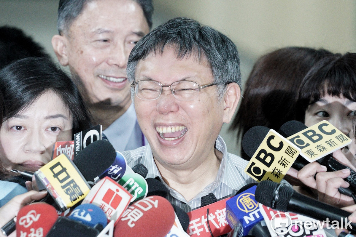 台北市長柯文哲受訪。 圖：張良一 / 攝